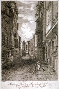 Kasap Row, Westminster, Londra, 1796. by Edward Dayes