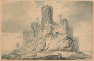 Conway Kalesi, Caernarvonshire by Edward Dayes