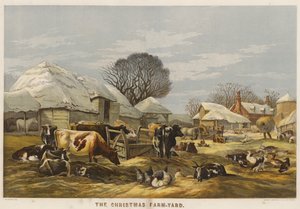 Noel Çiftliği-Yard (chromolitho)