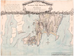 Fage'den Güney Rhode Adası Planı by Edward Fage