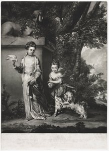 Bayanlar Amabel ve Mary Jemima Yorke, c. 1761. by Edward Fisher