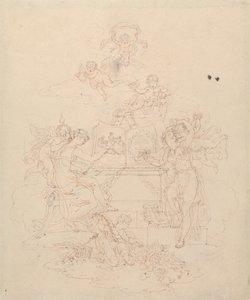 Resim ve Edebiyat Alegorisi by Edward Francis Burney