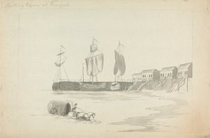 Margate'deki Banyo Evleri by Edward Francis Burney