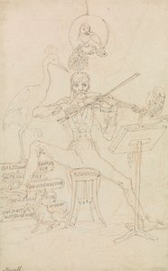 Karikatür Otoportre by Edward Francis Burney