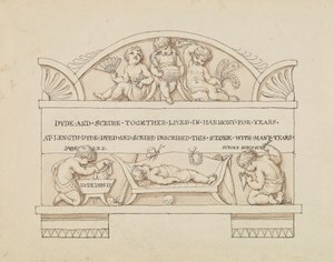 Dyde ve Scribe Anıtı Tasarımı by Edward Francis Burney