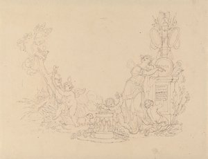 Beethoven'ın Eserlerine İlüstrasyonlar için Tasarımlar by Edward Francis Burney