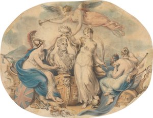 Nelson'a Saygı by Edward Francis Burney