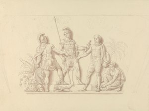 Kızılderililerin Ellerine Silah Vermek by Edward Francis Burney