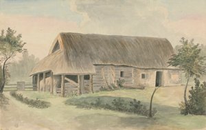 Saz çatılı Ahır by Edward Francis Burney