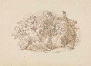 tiyatro sahnesi by Edward Francis Burney