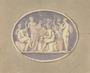 Vulcan ve Tanrılar ve Tanrıçalar by Edward Francis Burney