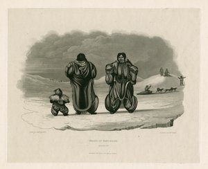 Eskimaux Grubu, Igloolik by Edward Francis Finden