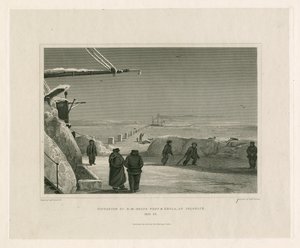 HM Ships Fury ve Hecla'nın Igloolik'teki durumu by Edward Francis Finden