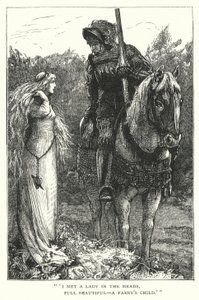 Merhametsiz Güzel Hanım (gravür) by Edward Frederick (after) Brewtnall
