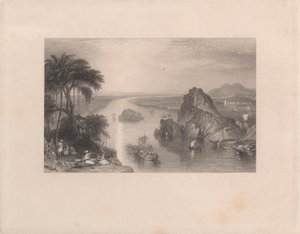 Ganj Nehri üzerindeki Colgong'daki Kayalar by Edward Goodall