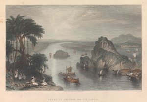 Ganj Nehri üzerindeki Colgong'daki Sahne by Edward Goodall