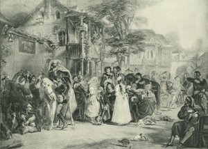 Av ve Sebze Satıcıları by Edward Henry Corbould