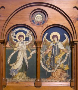 Garstang, St Thomas, Shrigley & Hunt (1873-1982), Edward Holmes Jewitt (1849-1929), Angel Reredos, 1877 dolayları