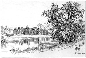 Charlecote Parkı, Warwickshire, 1885.