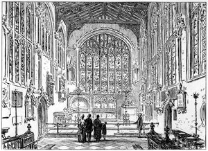Stratford kilisesi, Stratford-upon-Avon, Warwickshire, 1885.
