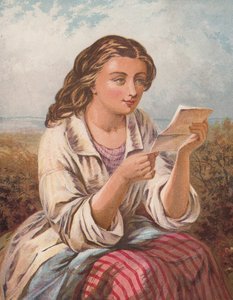 Mektup (renkli litho)