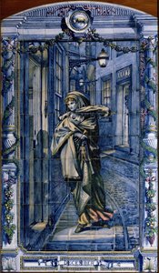 Aralık, Hollanda Mutfağı için bir dizi karo panelden, 1867-8 by Edward John Poynter