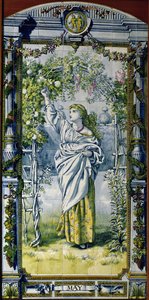 May, Hollanda Mutfağı için bir dizi karo panelden, 1867-8 by Edward John Poynter