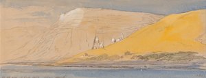 Abu Simbel, saat 10:30, 9 Şubat 1867 (383) by Edward Lear