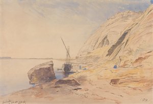 Abu Simbel, saat 11-11:30, 8 Şubat 1867 (374) by Edward Lear