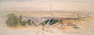 Lübnanlı Baalbek, 1858. by Edward Lear
