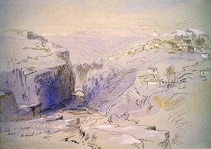 Baia, Zagora, Arnavutluk by Edward Lear