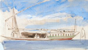 Nil Üzerinde Tekne by Edward Lear