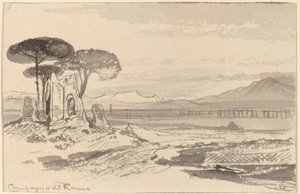 Roma kırsalı by Edward Lear