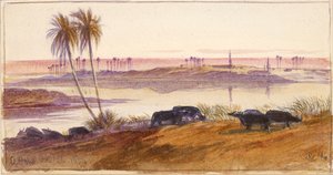 El Hon, Mısır, 1884 by Edward Lear
