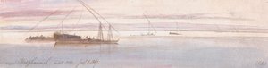 Mesghouneh yakınında by Edward Lear