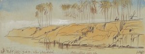 Negadeh yakınlarında. 07:00, 25 Şubat 1867 (547) by Edward Lear