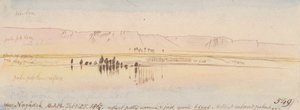 Negadeh yakınlarında; 25 Şubat 1867 08:00 (549) by Edward Lear