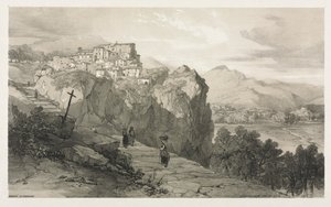 Rocca Giovane. by Edward Lear