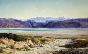 Thermopylae Dağları by Edward Lear