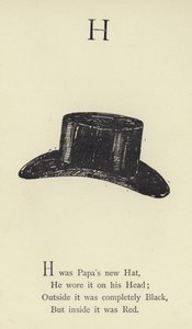 The letter H  by Edward Lear