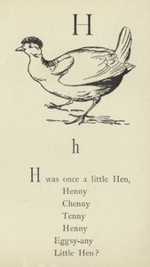H harfi by Edward Lear