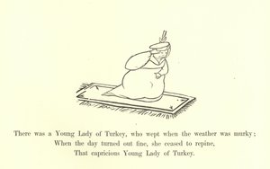 Hava karardığında ağlayan bir Türkiyeli Genç Hanım vardı. by Edward Lear