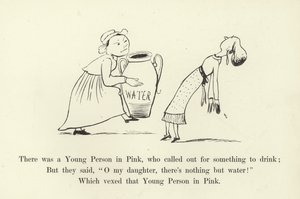 There was a Young Person in Pink, who called out for something to drink  by Edward Lear