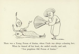 Amcası ona her zaman hayran olan bir Janinalı Genç vardı. by Edward Lear