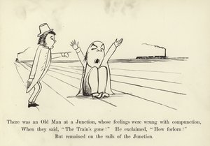 Bir Kavşakta, duyguları pişmanlıkla yanlış olan Yaşlı bir Adam vardı. by Edward Lear