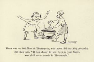 Hiçbir şeyi doğru dürüst yapmayan, Termopilli Yaşlı bir Adam vardı. by Edward Lear