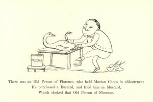 There was an Old Person of Florence, who held Mutton Chops in abhorrence  by Edward Lear