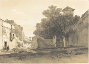 Via Porta Pinciana, Roma by Edward Lear