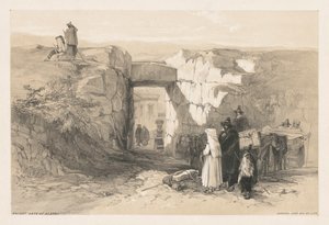 Roma ve Çevresinin Görünümleri: Alatri Antik Kapısı, 1841. by Edward Lear