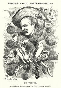 Dr Carver (gravür) by Edward Linley (after) Sambourne